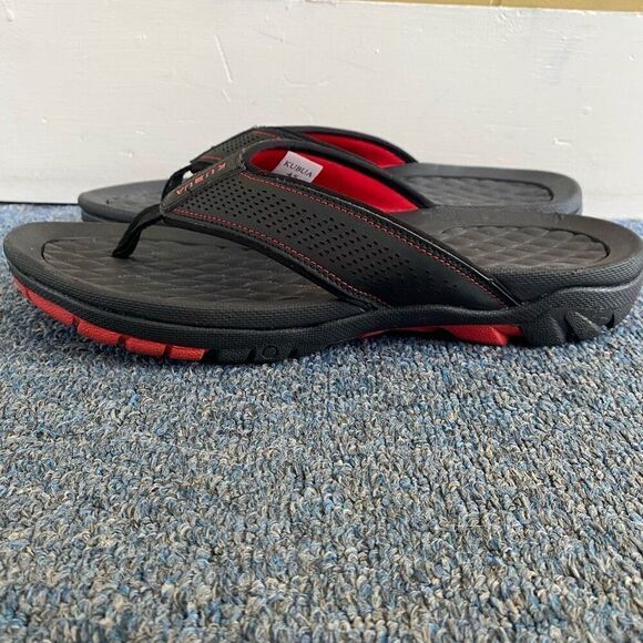Kubua men size 11 waterproof comfort footbed slipon sandals w/arch support main image 9